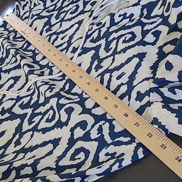 Maxie tiered 100% poly dress with neckline ties with tassels - Picture 7 of 10